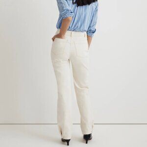 Madewell Canvas Perfect Vintage Wide-Leg Jeans w/ adjustable snaps, Size 28